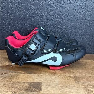 Peloton Black and Red Cycling Shoes size 39